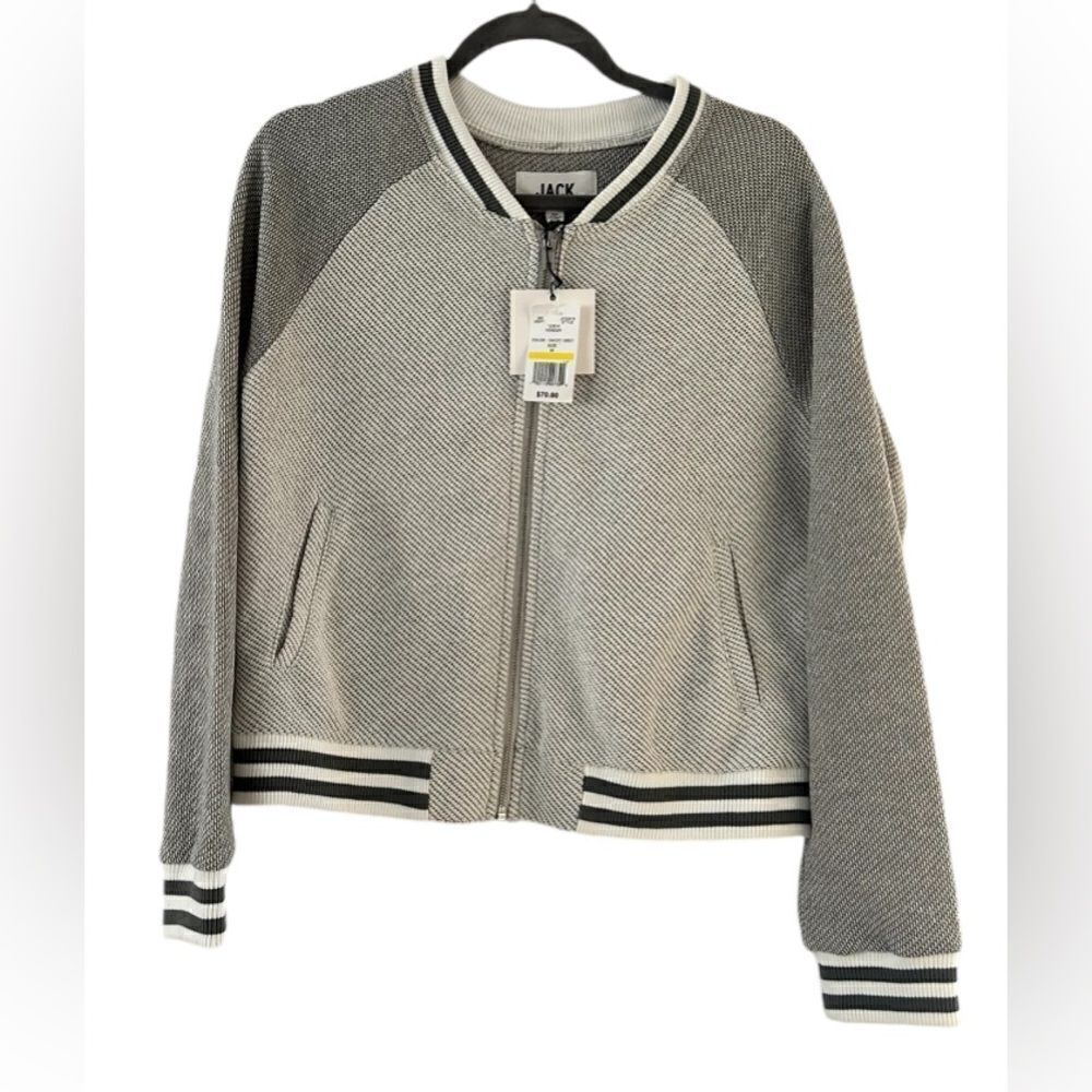 Jack by BB Dakota Gray Zip Up Cardigan Sweater Size Medium New With Tags